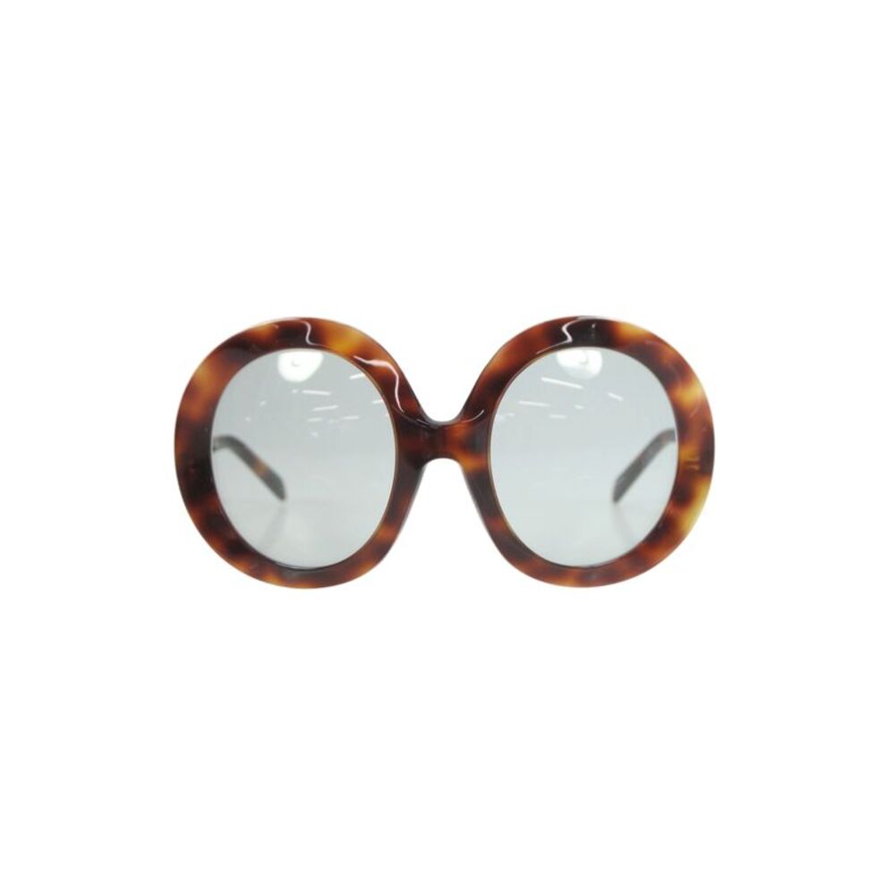 Celine Women's Oversized Round Lens Tortoise Frame Sunglasses